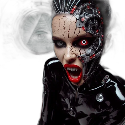 mask, robot, face, creature transparent PNG cut-out