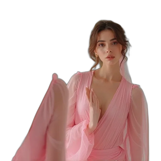 dress, jacket, concept art, 3d render transparent PNG cut-out