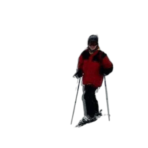 staff, snow, person, red transparent PNG cut-out