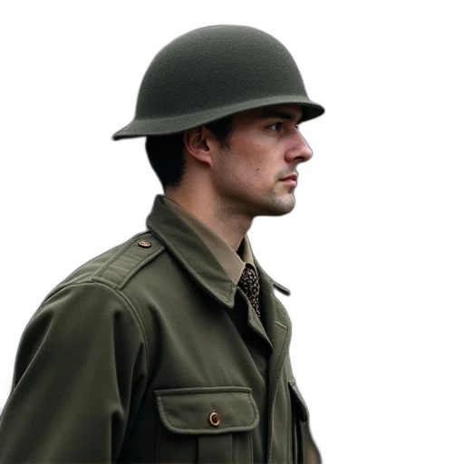 hat, jacket, face, staff transparent PNG cut-out