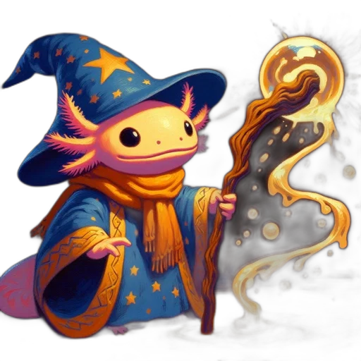 staff, dragon, weapon, fantasy art transparent PNG cut-out
