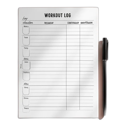 workout, log, template transparent PNG cut-out