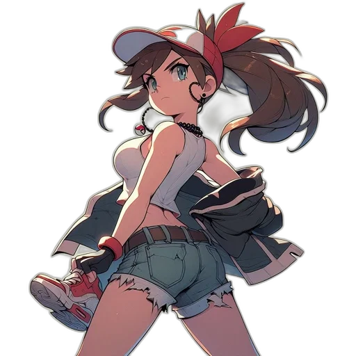 hat, dress, weapon, staff transparent PNG cut-out