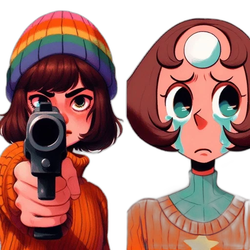 weapon, mask, hat, face transparent PNG cut-out