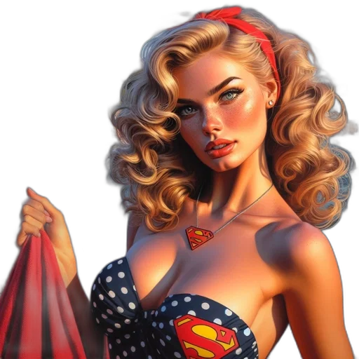 dress, comic book art, photorealistic, fantasy art transparent PNG cut-out