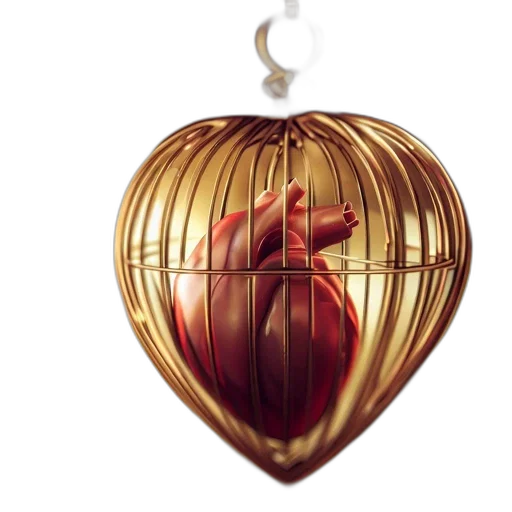 jewelry, photorealistic, ornate, heart transparent PNG cut-out