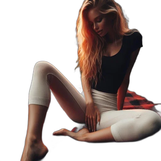 shoes, hair, dress, jacket transparent PNG cut-out
