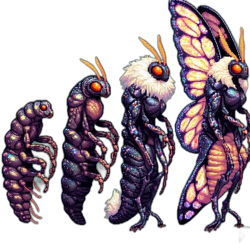 creature, pixel art, concept art, fantasy art transparent PNG cut-out