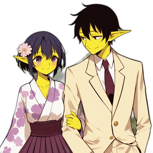 staff, dress, dragon, anime transparent PNG cut-out