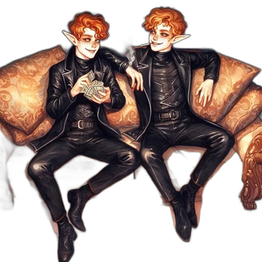 jacket, concept art, fantasy art, watercolor transparent PNG cut-out