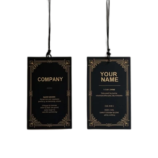 two, business, cards, hanging transparent PNG cut-out