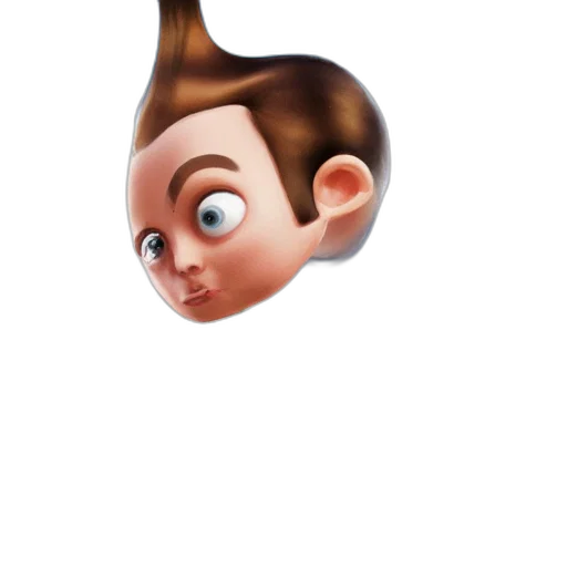 hair, face, creature, crown transparent PNG cut-out