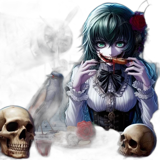 food, jewelry, face, concept art transparent PNG cut-out