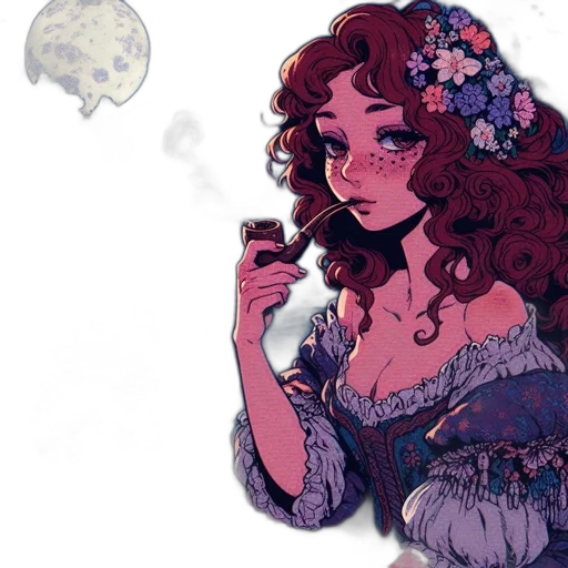dress, fantasy art, concept art, watercolor transparent PNG cut-out