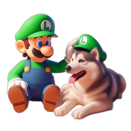 animal, creature, hat, 3d render transparent PNG cut-out