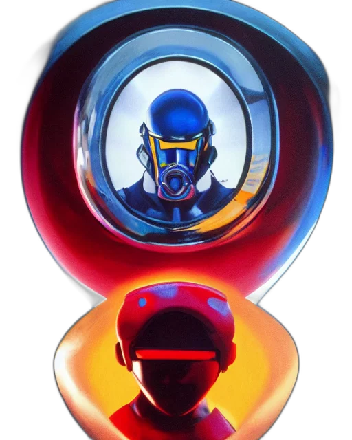 robot, mask, face, concept art transparent PNG cut-out