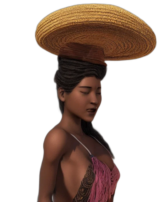 hat, hair, crown, dress transparent PNG cut-out