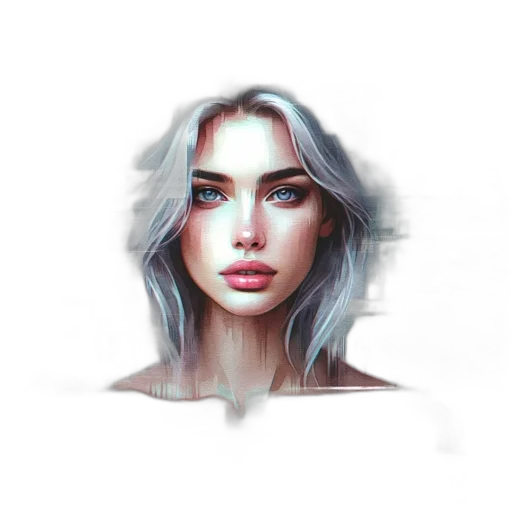 face, hair, mask, robot transparent PNG cut-out