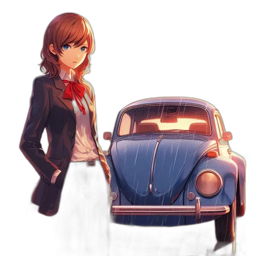 car, jacket, dress, robot transparent PNG cut-out