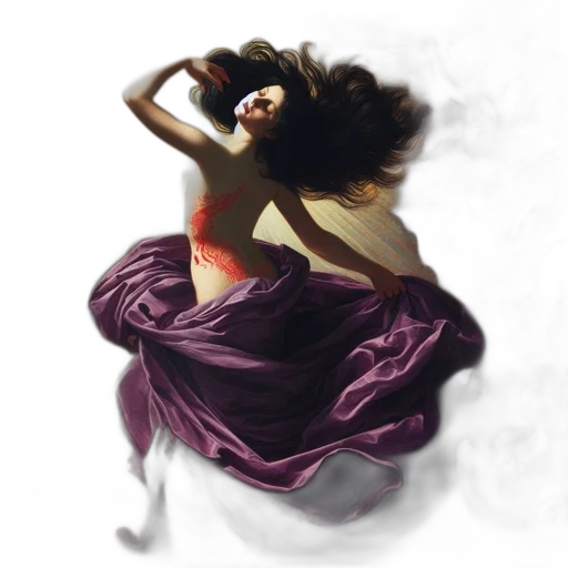 dress, hair, concept art, fantasy art transparent PNG cut-out