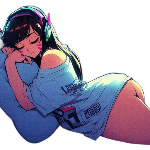 dress, vaporwave, anime, concept art transparent PNG cut-out