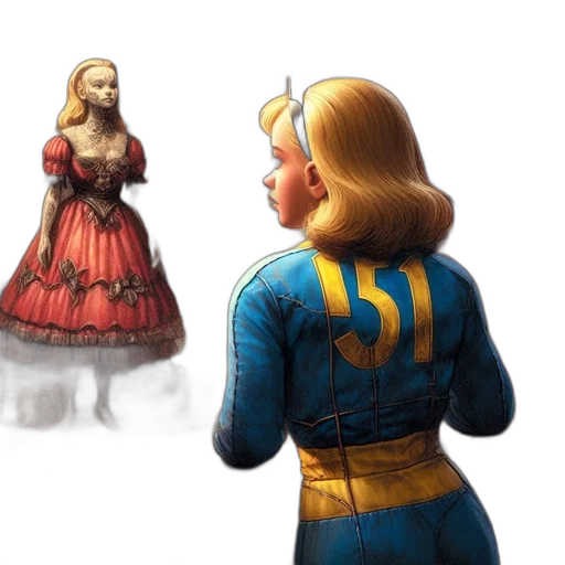 dress, crown, concept art, 3d render transparent PNG cut-out