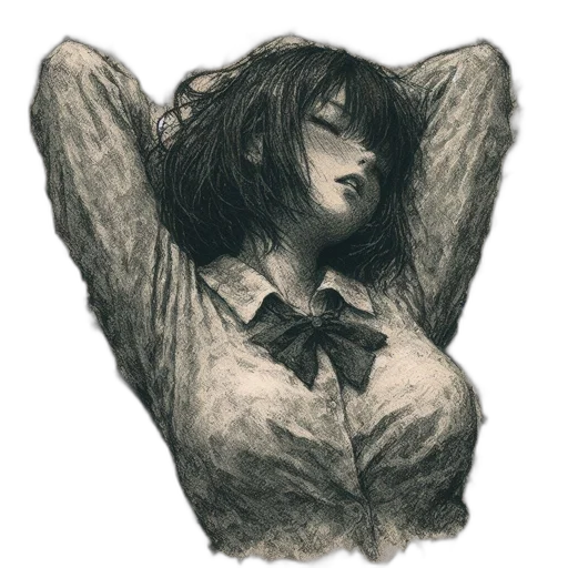 face, creature, dress, staff transparent PNG cut-out