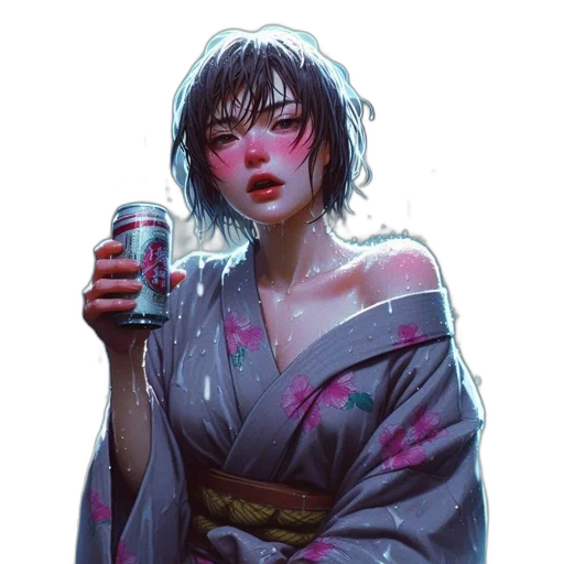 dress, bottle, jacket, face transparent PNG cut-out