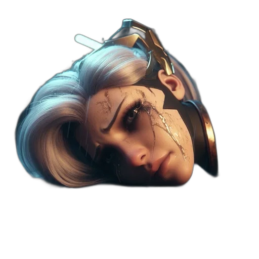 face, crown, mask, hair transparent PNG cut-out