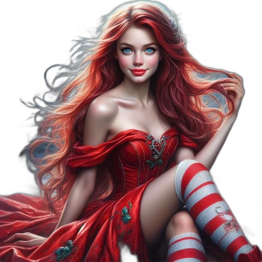 dress, fantasy art, photorealistic, comic book art transparent PNG cut-out