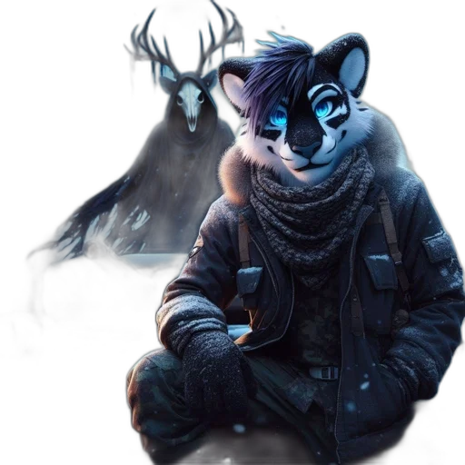 mask, jacket, animal, creature transparent PNG cut-out