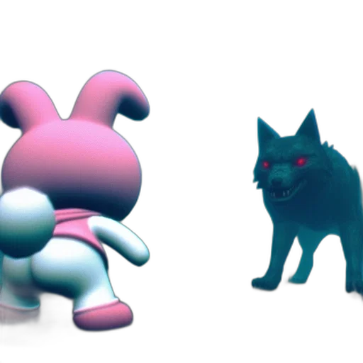 creature, animal, 3d render, concept art transparent PNG cut-out