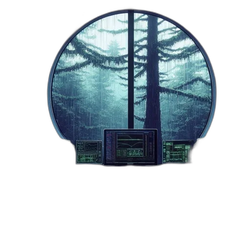 robot, tree, umbrella, weapon transparent PNG cut-out