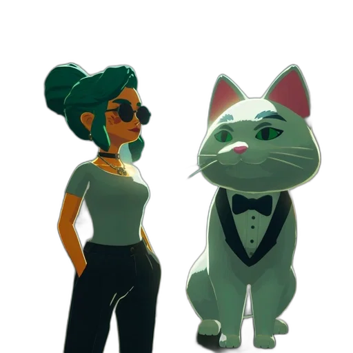 staff, concept art, 3d render, cartoon transparent PNG cut-out