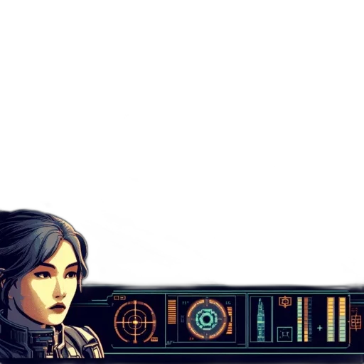 staff, pixel art, cyberpunk, concept art transparent PNG cut-out