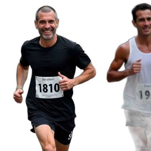 group, runners, participating, marathon transparent PNG cut-out