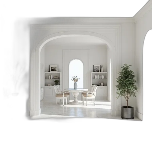 furniture, building, 3d render, photorealistic transparent PNG cut-out
