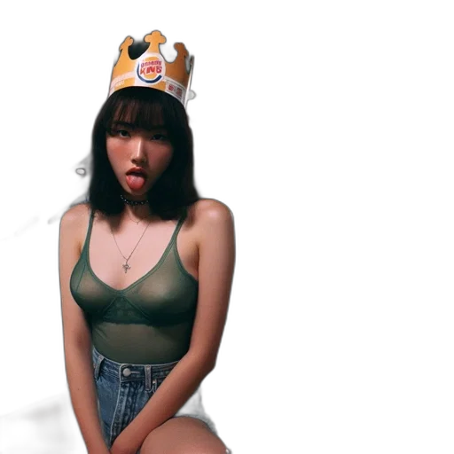 hat, crown, dress, 3d render transparent PNG cut-out