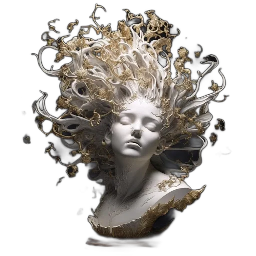 hair, mask, crown, face transparent PNG cut-out