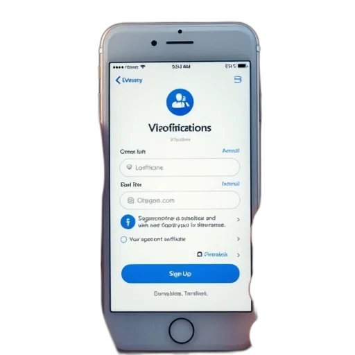 signup, box, app, iphone transparent PNG cut-out