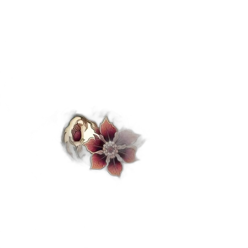 jewelry, flower, crown, 3d render transparent PNG cut-out