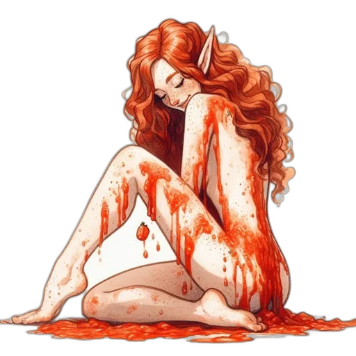 dress, comic book art, concept art, pixel art transparent PNG cut-out