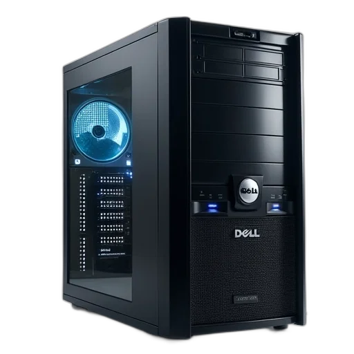 3d render, dell, optision, 7600 transparent PNG cut-out