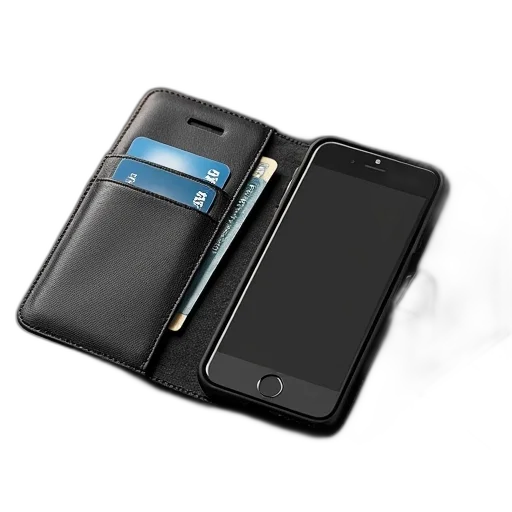 3d render, iphone, flip, case transparent PNG cut-out