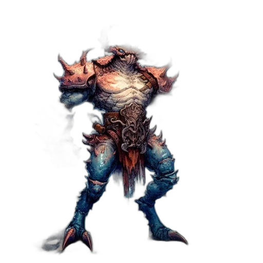 creature, dragon, staff, mask transparent PNG cut-out
