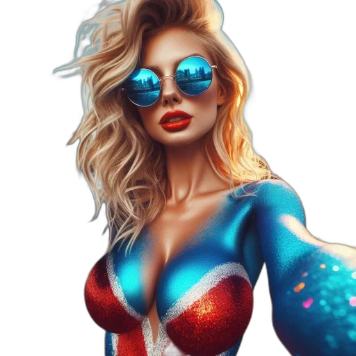 comic book art, fantasy art, cartoon, photorealistic transparent PNG cut-out