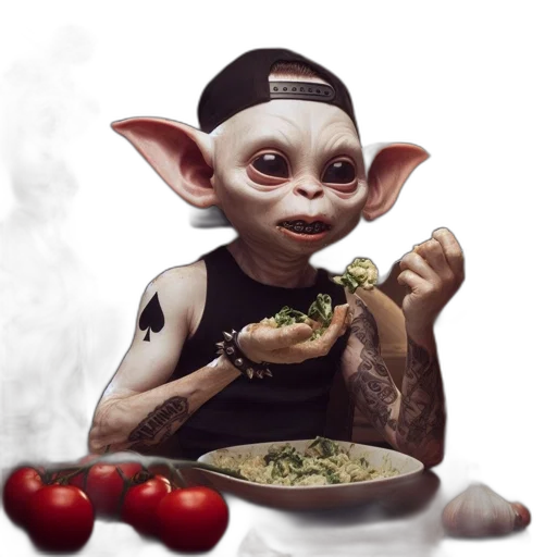 food, creature, photorealistic, concept art transparent PNG cut-out