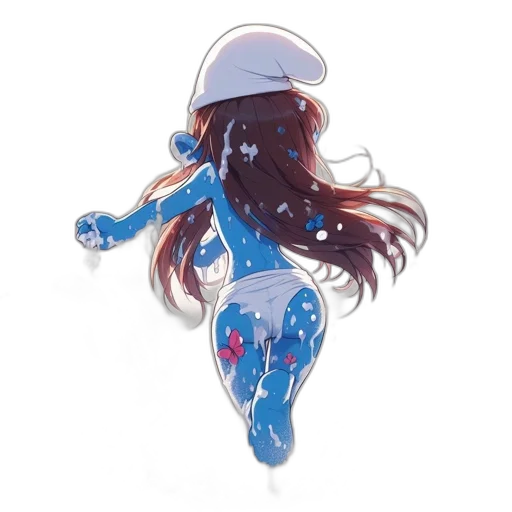 hair, jewelry, staff, dress transparent PNG cut-out