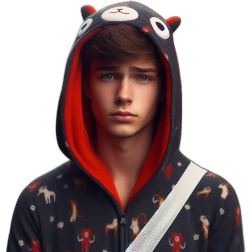 jacket, face, animal, creature transparent PNG cut-out