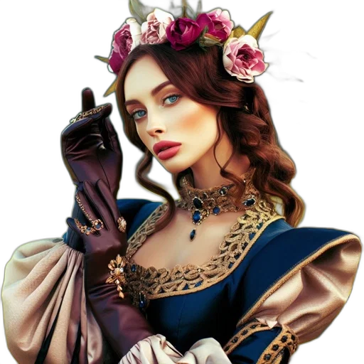 crown, jewelry, dress, face transparent PNG cut-out
